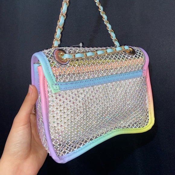 Women’s Aldo Crossbody Transparent Colorful Bag - Picture 5 of 6